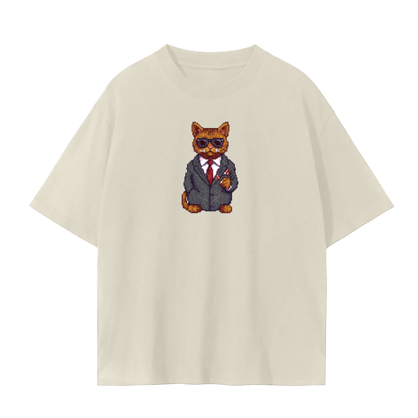 Mafia Cat PixelArt T Shirt