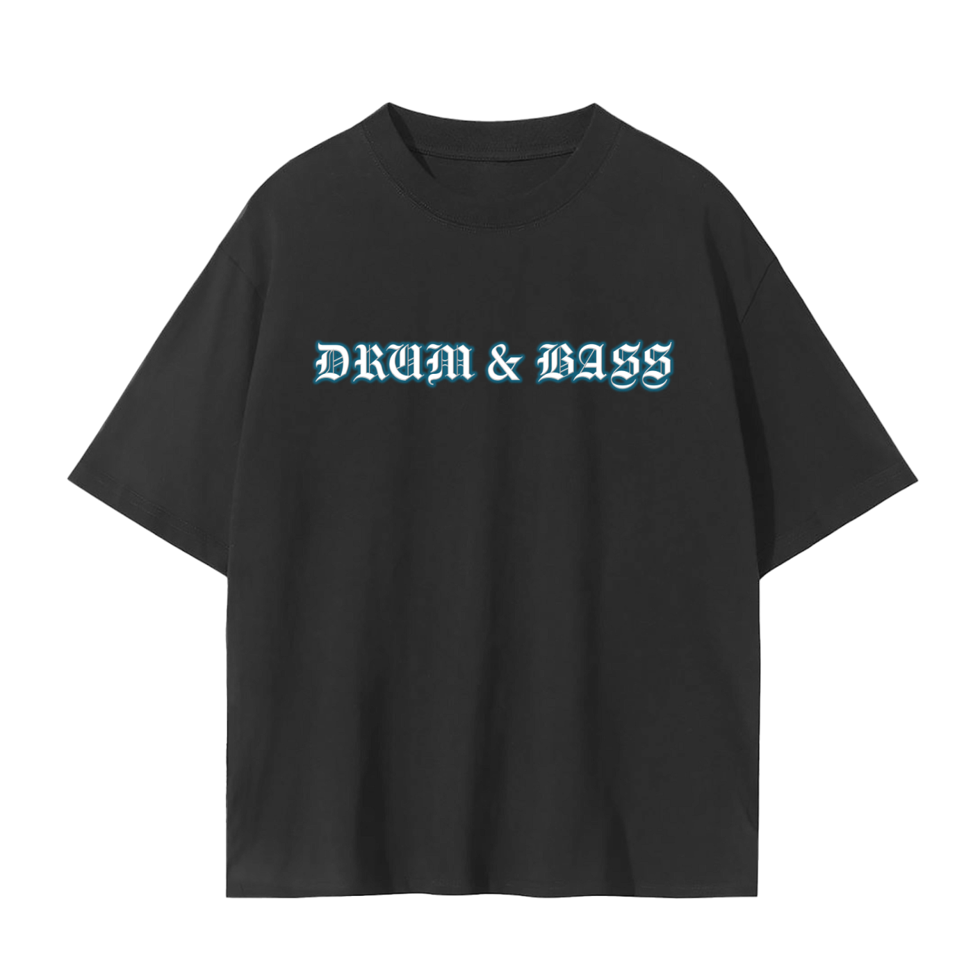 Drum and Bass Text T Shirt