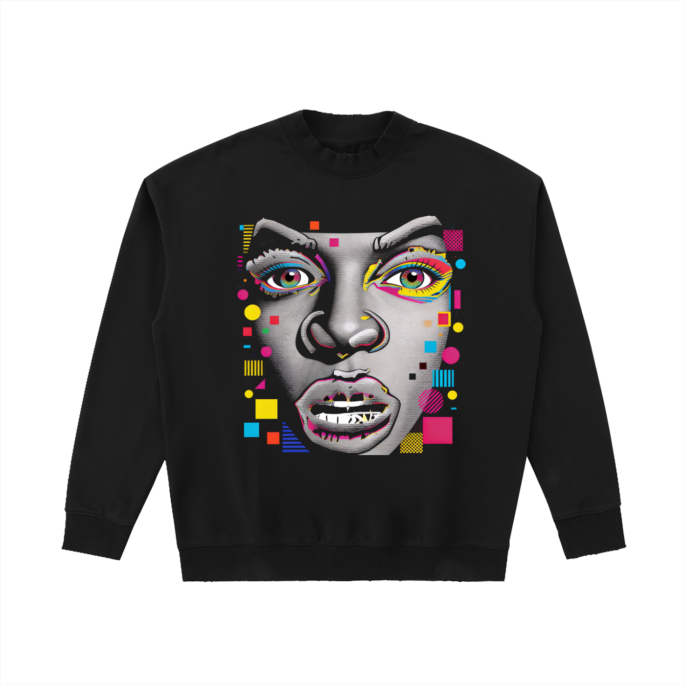 MEHE Face Crewneck Sweatshirt