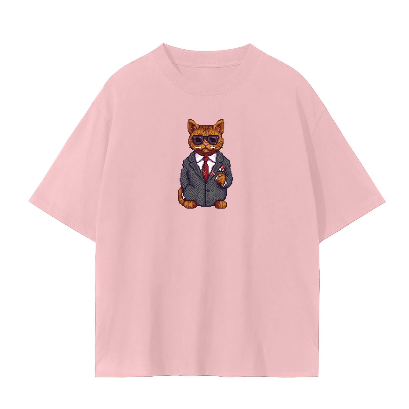 Mafia Cat PixelArt T Shirt