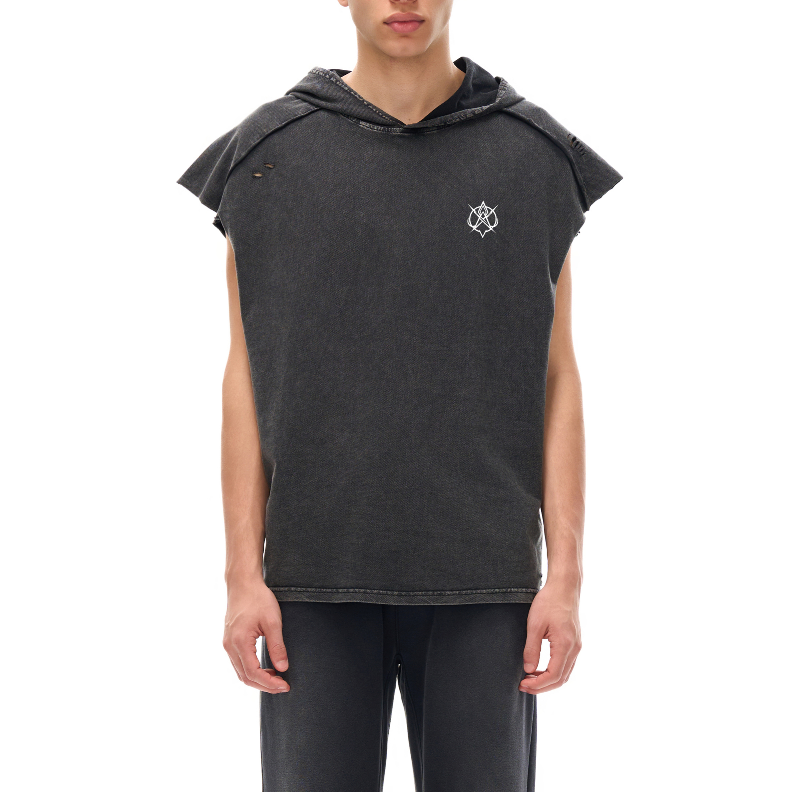 Alternative Boxy Hooded Tank Top