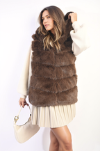 Sleeveless Faux Fur Jacket/Coat