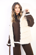 Sleeveless Faux Fur Jacket/Coat