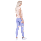 Peach Leggins Printed Purple Womens Leggings