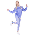 Peach Leggins Printed Purple Womens Leggings