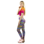 Knit Printing Sexy Elastic Fitness Women's Leggings