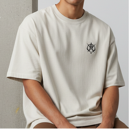 "Undaunted" Light Colour Washed Oversized T-Shirt